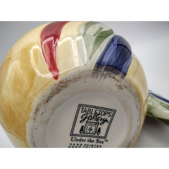 Under the Sea Small Fish Creamer Tabletops Unlimited Hand Painted 12oz Ocean - Picture 11 of 12